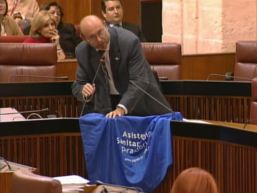 Ignacio García defendiendo los intereses de Ubrique