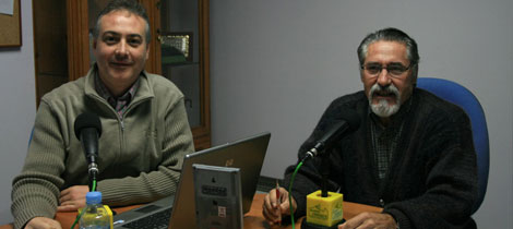 Manuel Ramírez y Pepe García en Radio Ubrique