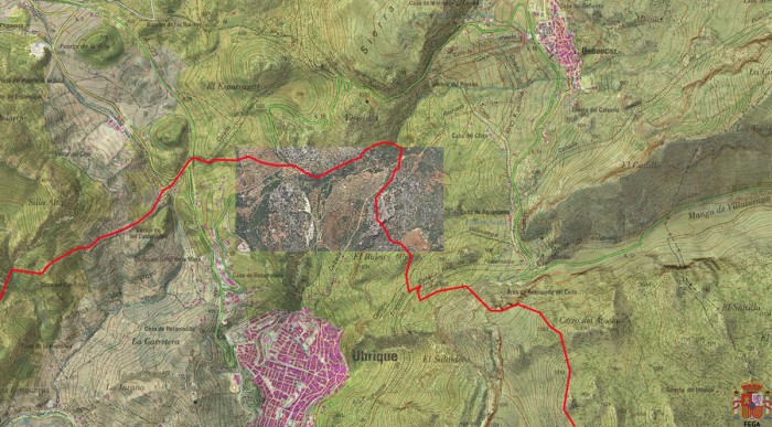 Límite territorial entre Ubrique y Benaocaz