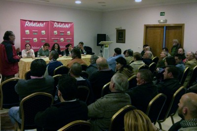 Acto de IU en Arcos con la Consejera
