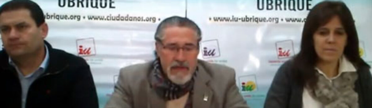 Diputación, Mancomunidad y Ayuntamiento en la sede de IU