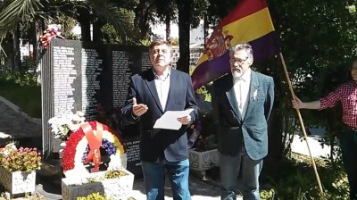 Antonio Morales durante el Homenaje