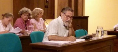 Pepe García durante el pleno de septiembre de 2013