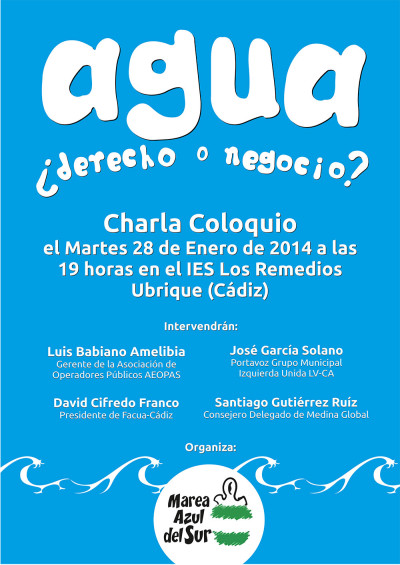 AGUA ¿derecho o negocio?