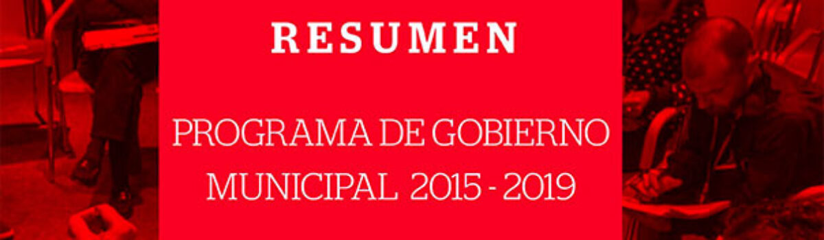 Resumen Programa de Gobierno Municipal de IU Ubrique