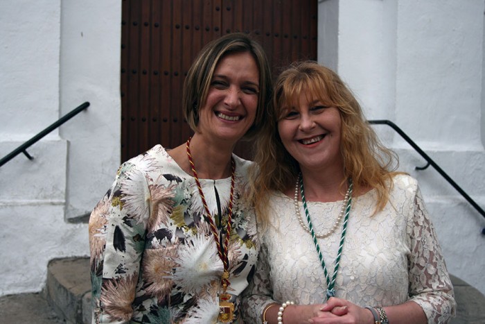 Pepi Morales junto a la Alcaldesa, Isabel Gómez