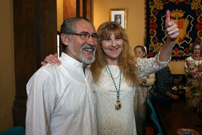 Los concejales saliente y entrante