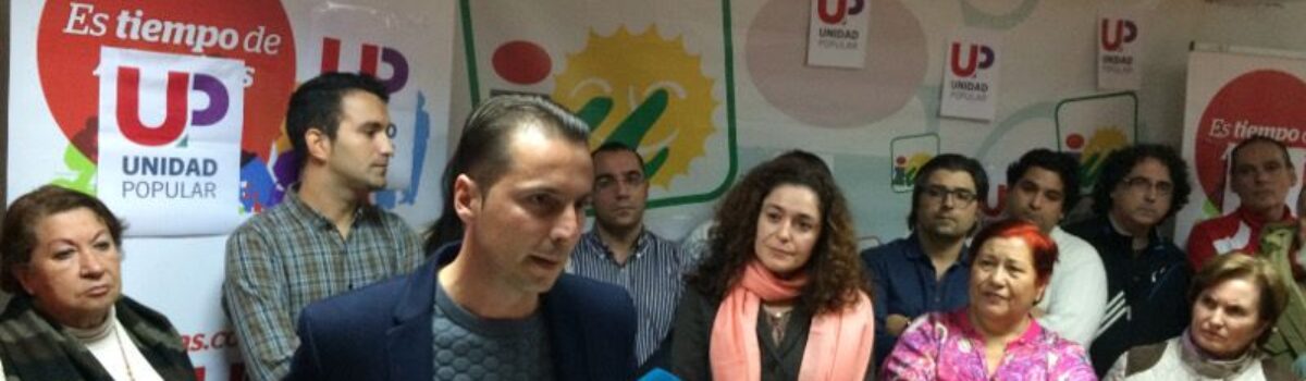 IU reclama el cambio de modelo productivo en la provincia para afrontar el desempleo de manera prioritaria